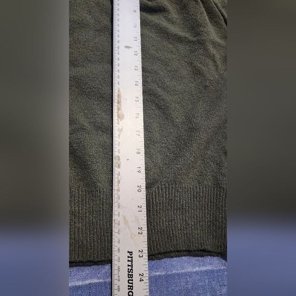 Scoop Olive Green Cozy Green Ballon Sleeves Sweater Size L - Picture 8 of 9